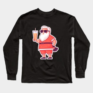 Funny Santa Tropical Christma Long Sleeve T-Shirt